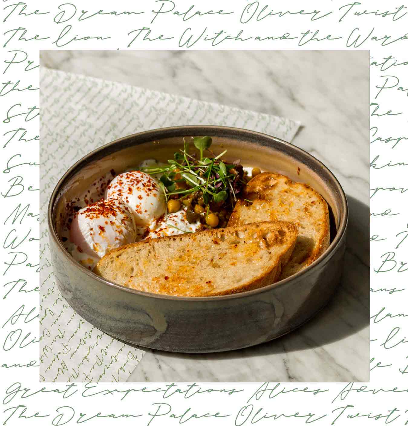 the bar dining room features elegant green and white decor, creating a fresh and inviting atmosphere for guests